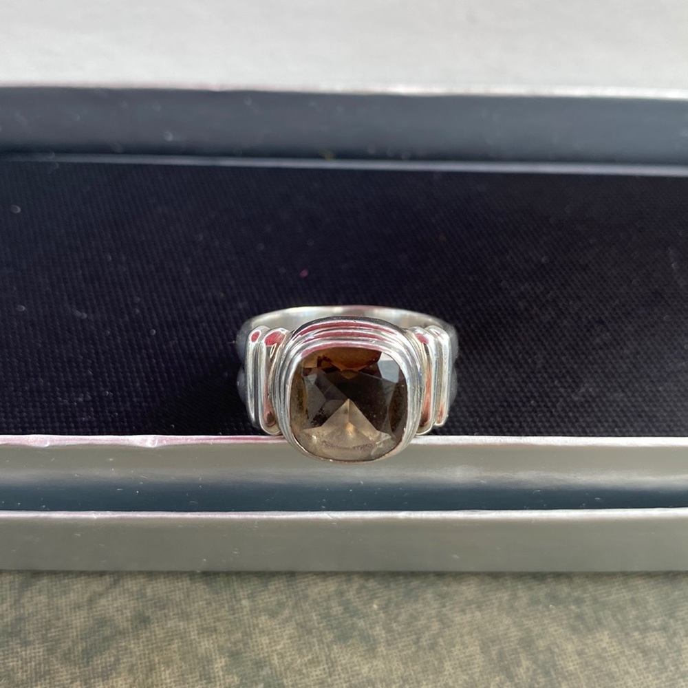 Sarda Size 7 Simulated Brown Topaz Stone